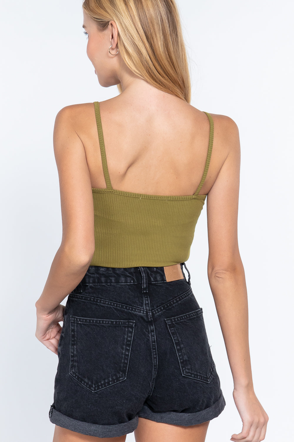 Bust Detail Cami Rib Bodysuit