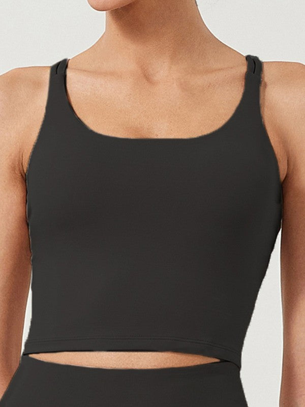 Solid Color Plain Sports Bra