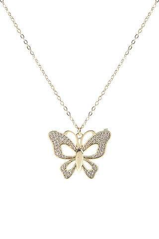 Hollow Butterfly Necklace