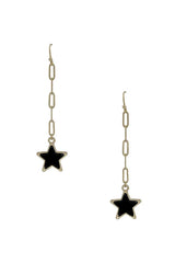 Chain Link Marble Star Earring