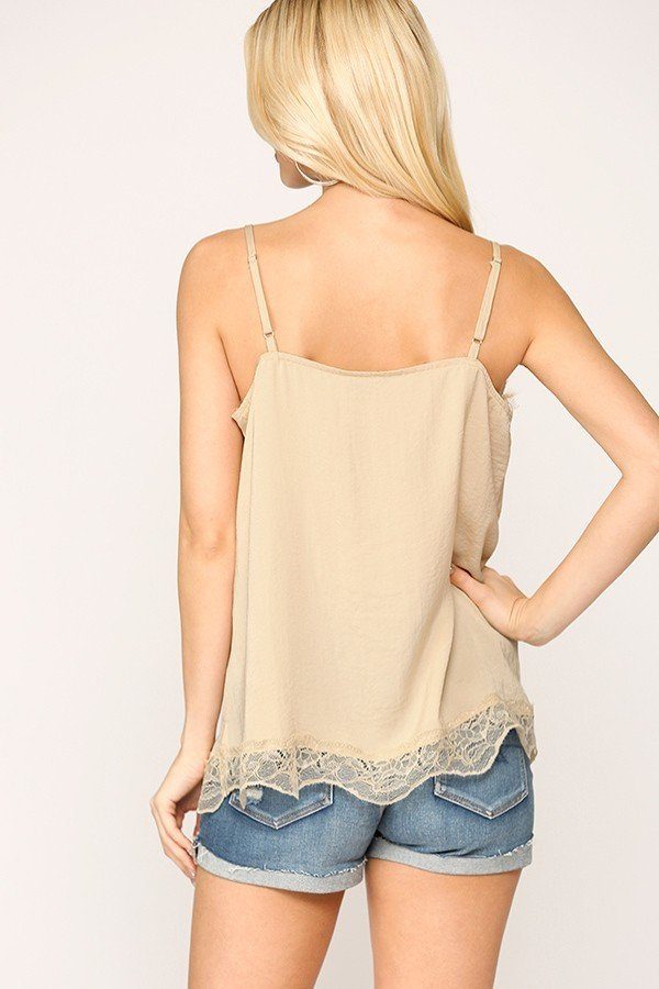 Sleek Satin Cami Top